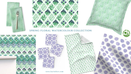 Introducing my newest fabric collection: Oma's garden