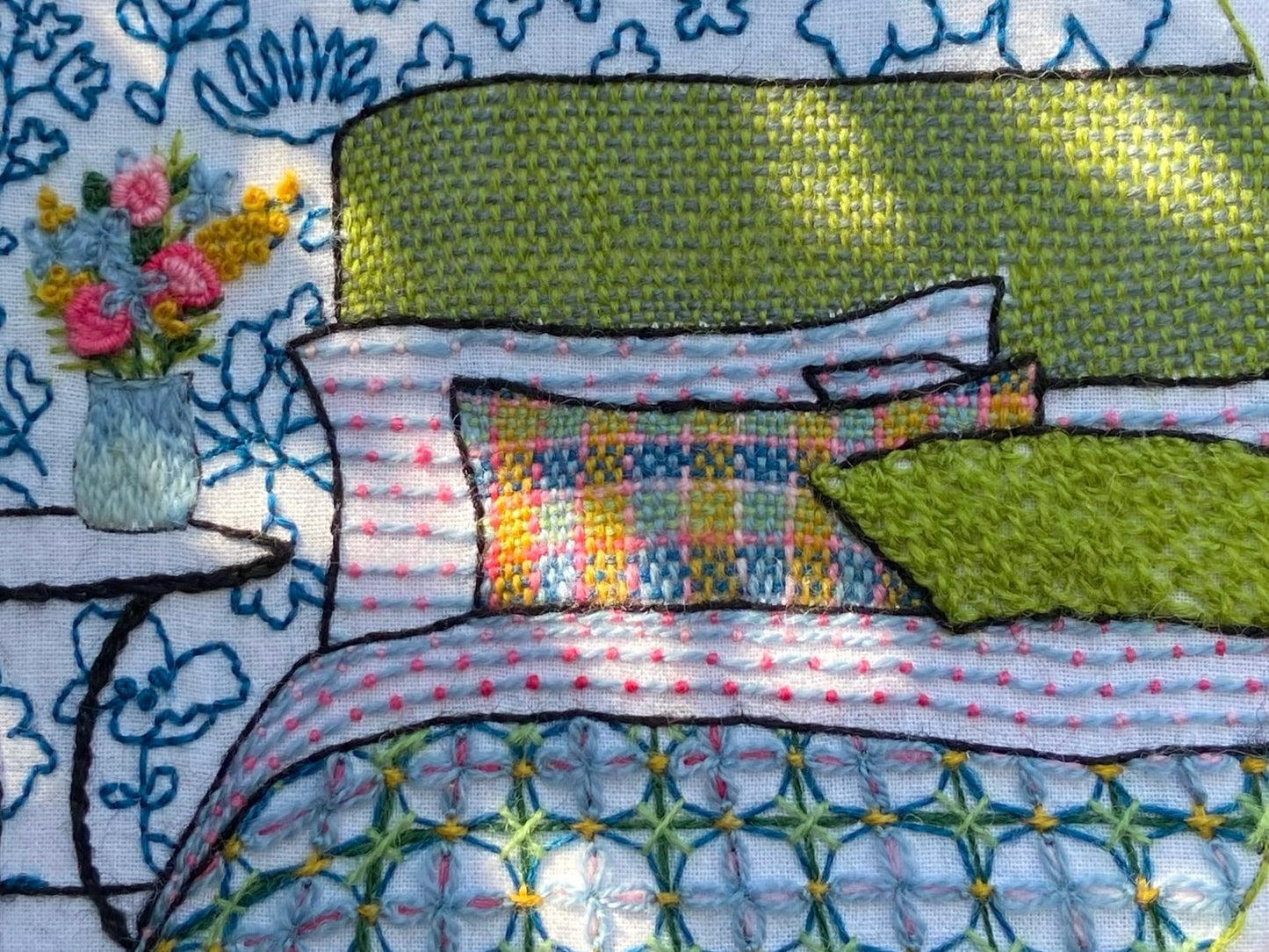 Midsummer bouquet bedroom embroidery kit