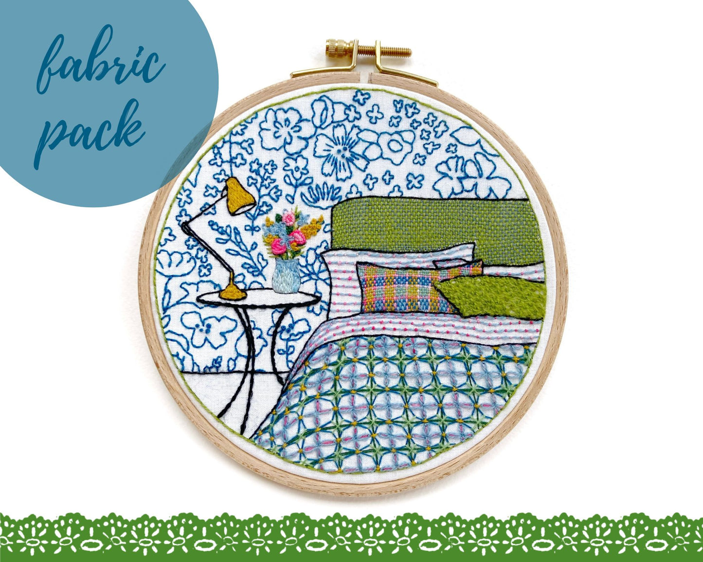Fabric pack midsummer bouquet bedroom