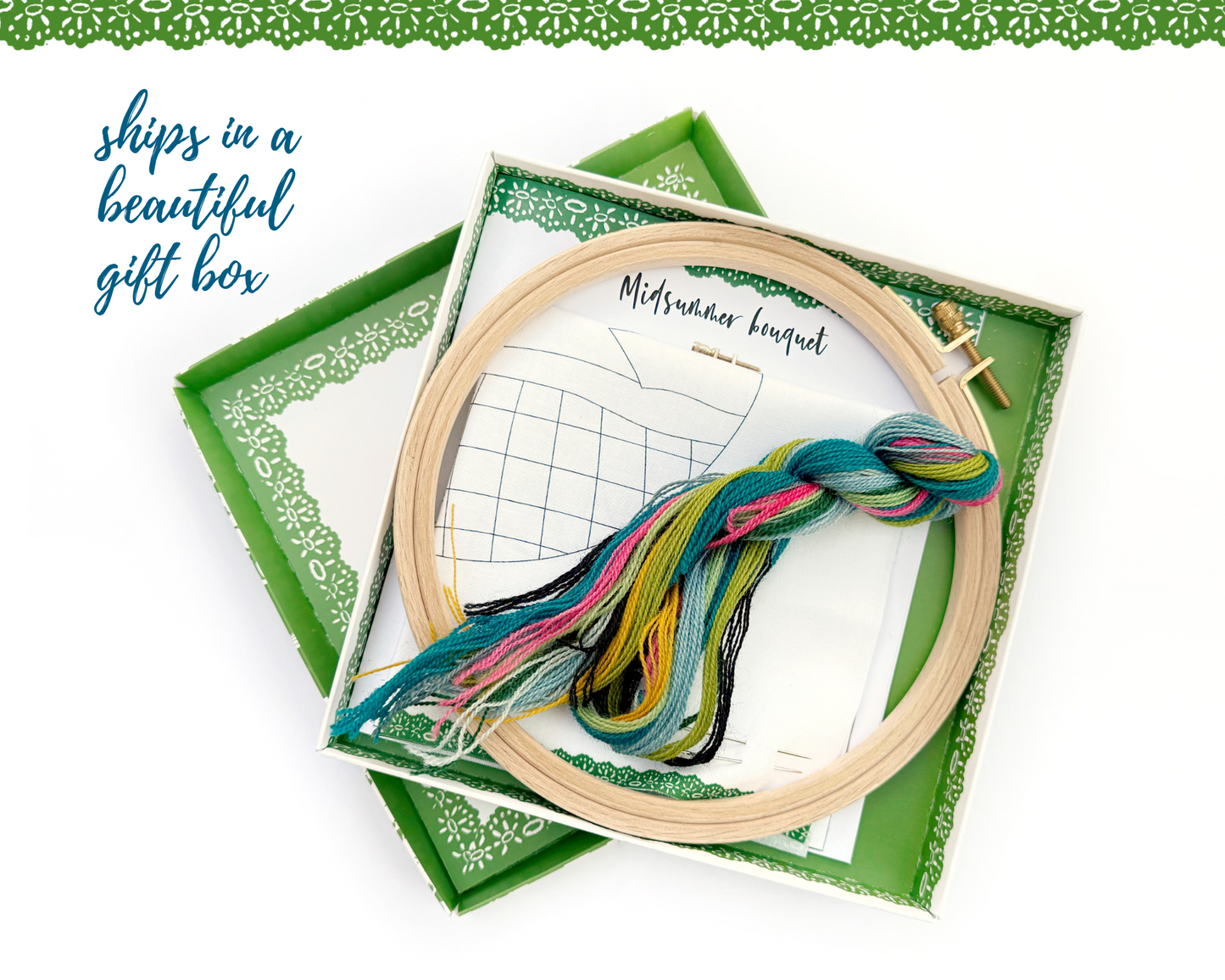 Midsummer bouquet bedroom embroidery kit