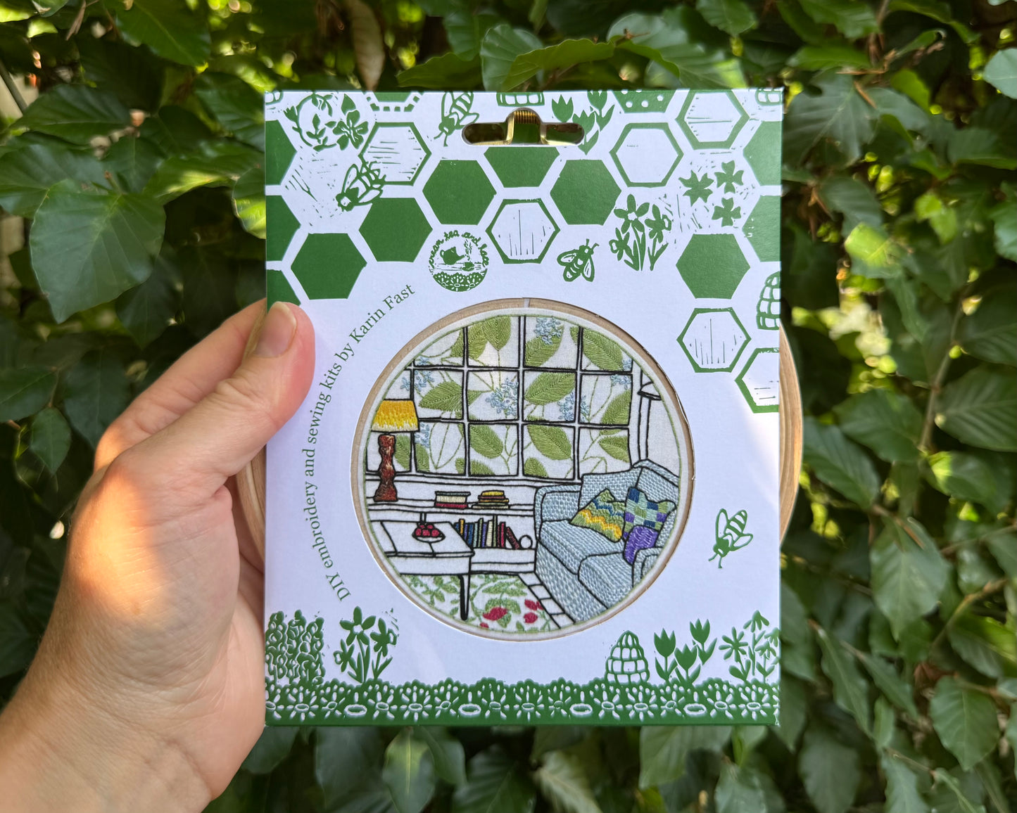 Living room embroidery kit