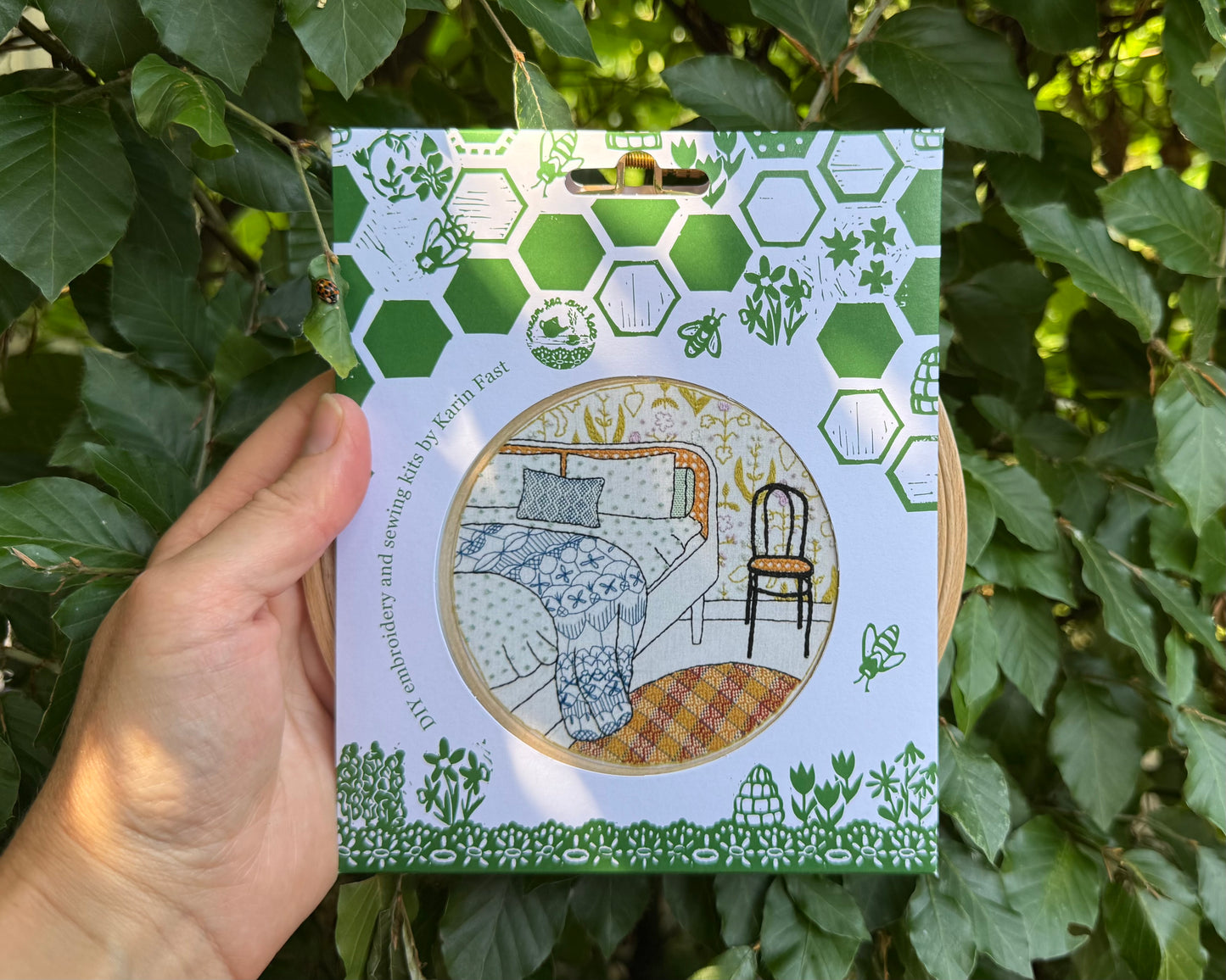 Peaceful bedroom embroidery kit