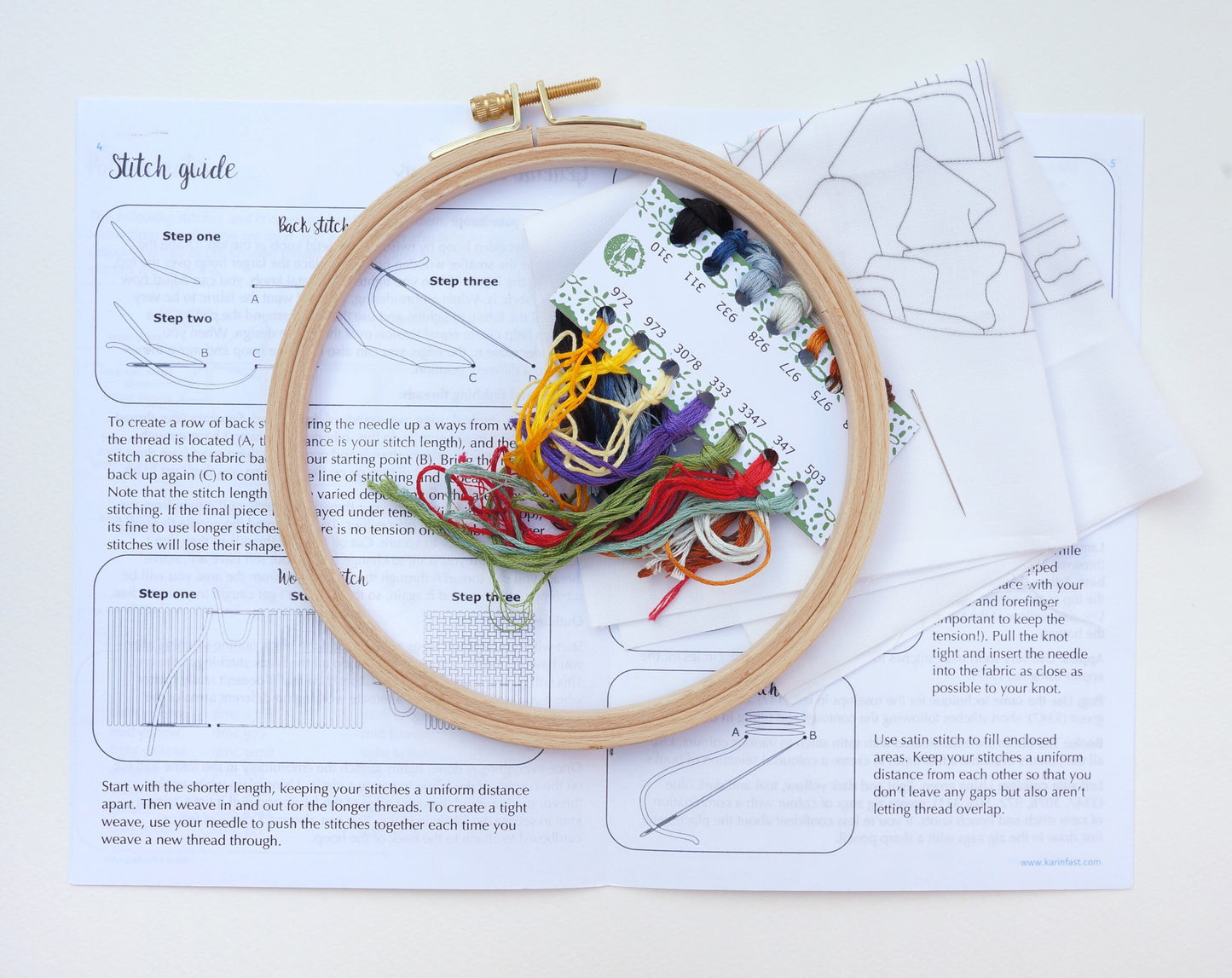 Living room embroidery kit