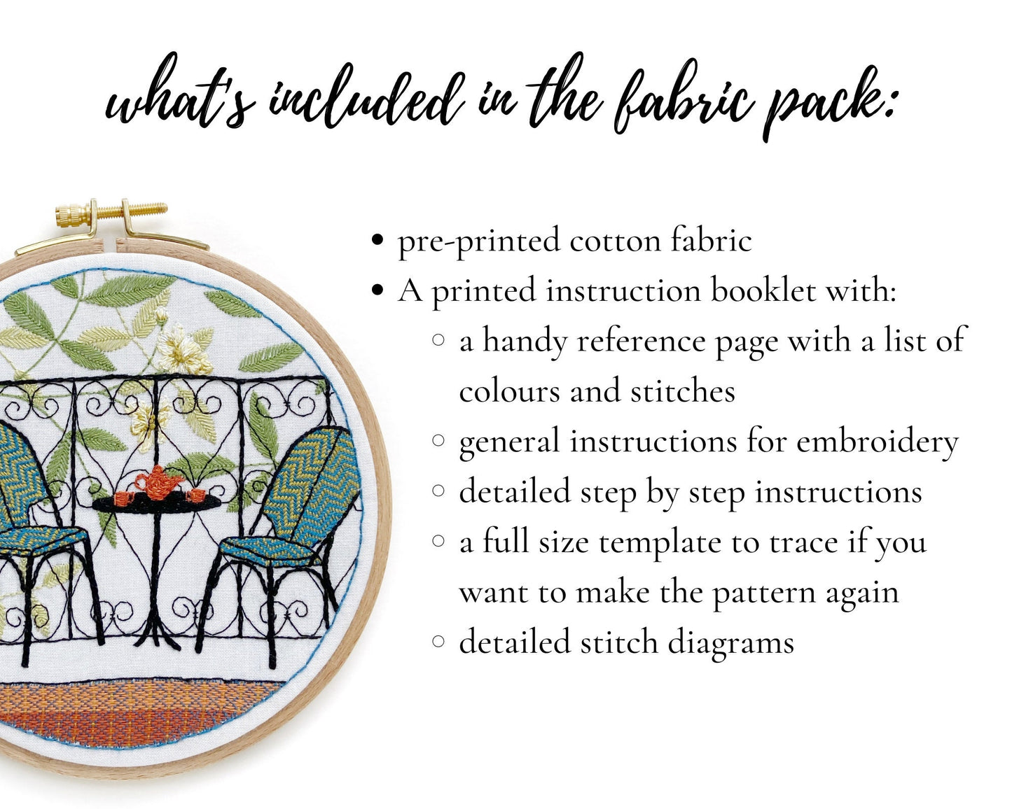 Secluded balcony fabric pack
