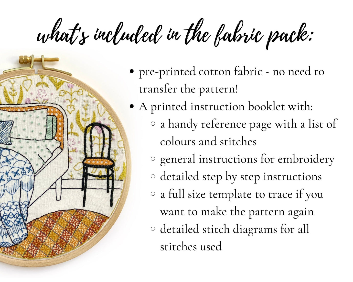 Fabric pack peaceful bedroom