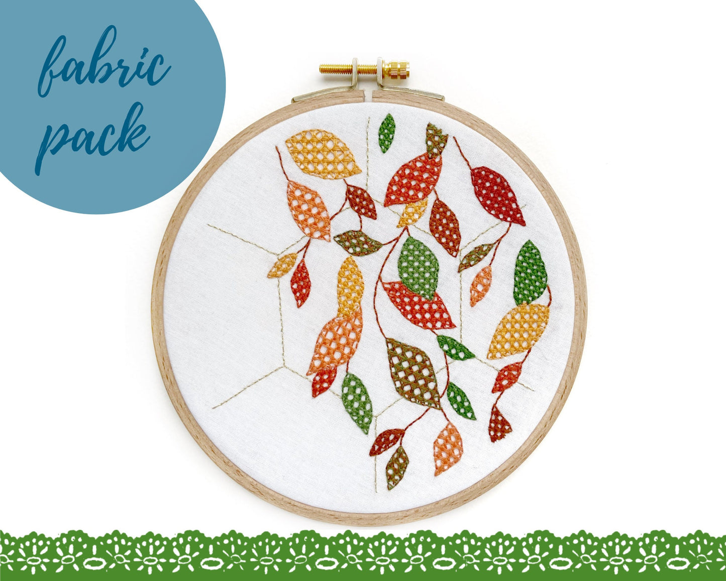 Golden autumn fabric pack