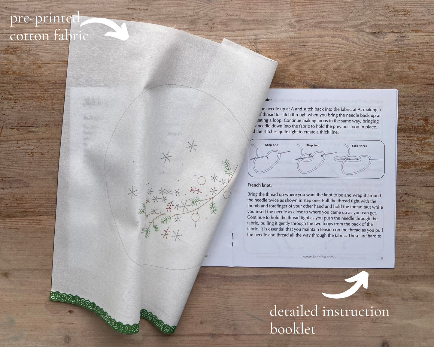 Winter pine fabric pack