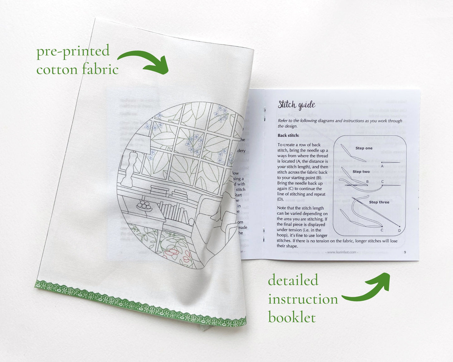 BUNDLE of 3 pre-printed fabric packs, buy 3 for 20% off
