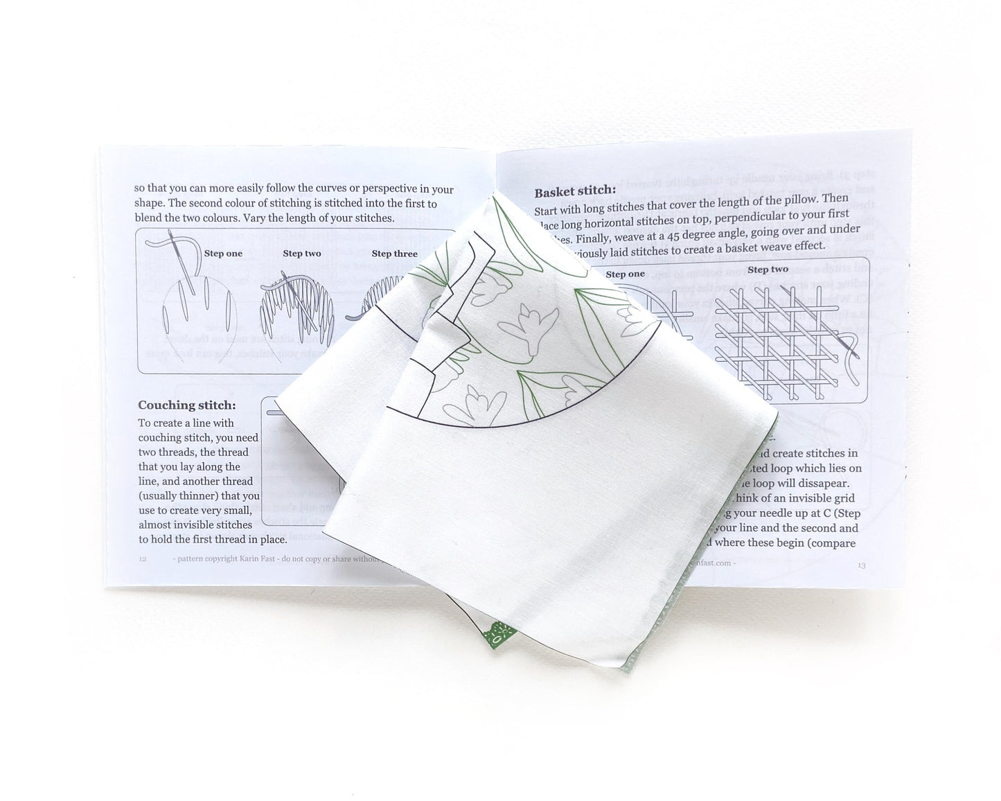 Snowdrop bedroom embroidery fabric pack
