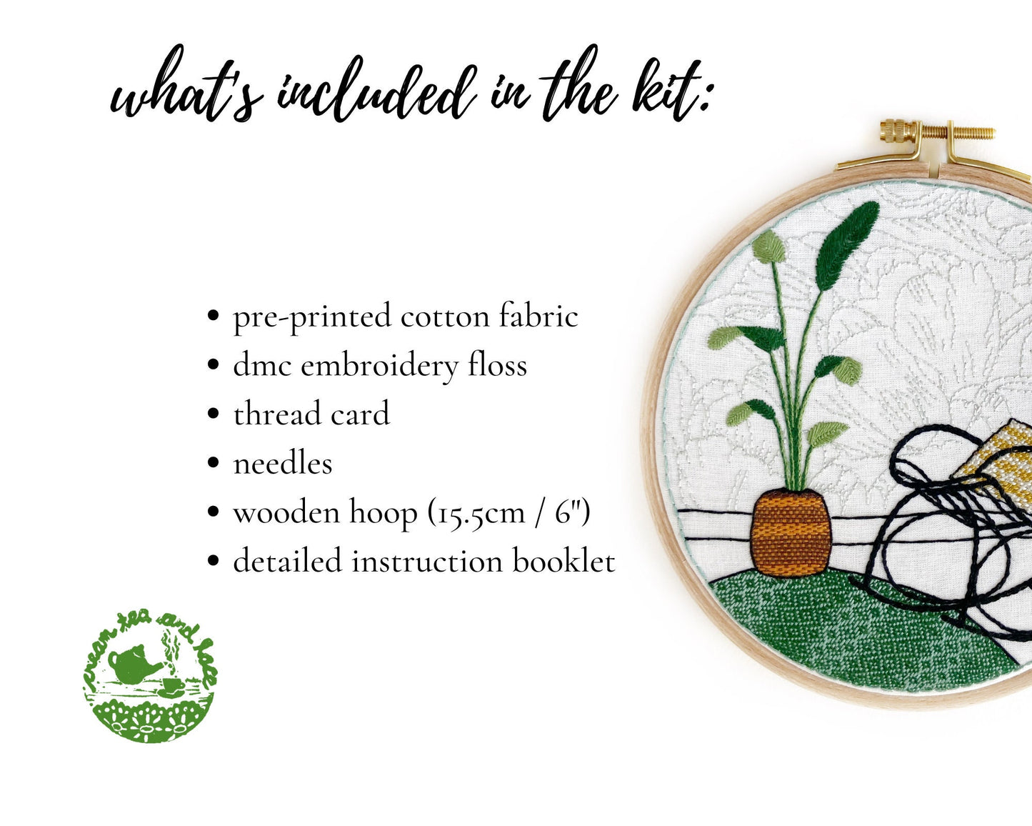 Rocking chair living room embroidery kit