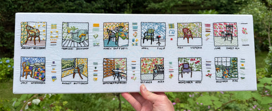 How to frame your embroidery in a square frame