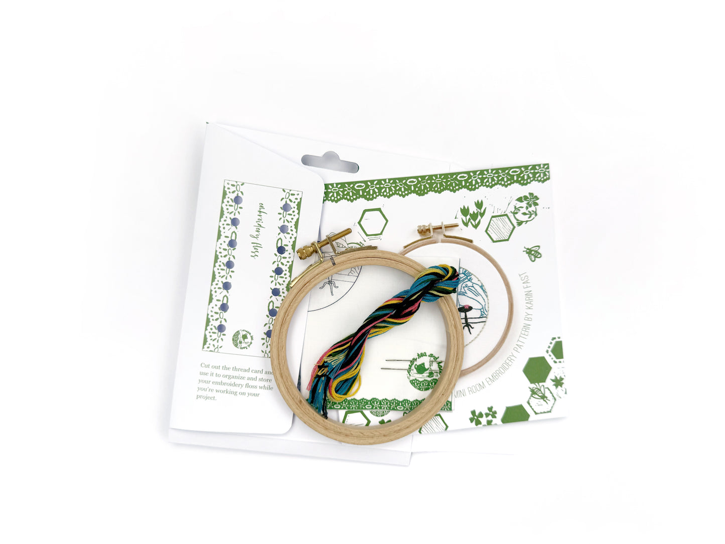 mini floral interior tulip wallpaper embroidery kit for beginners