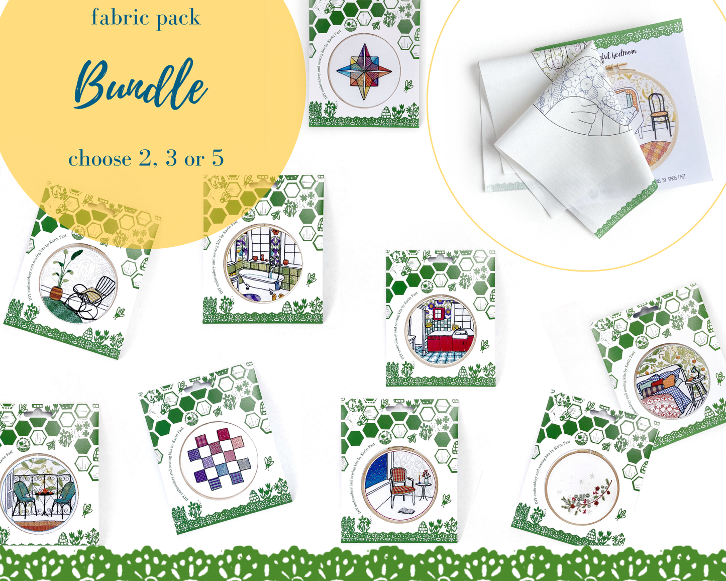 Mix & match fabric pack bundle