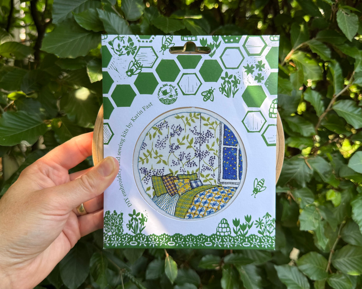 Lilac bedroom embroidery kit