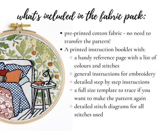 Fabric pack cozy bedroom