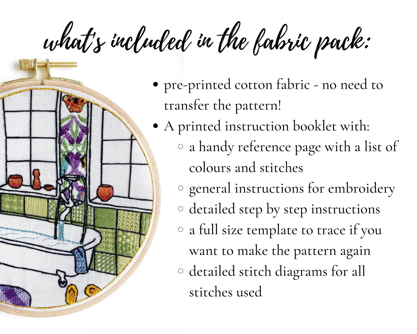 BUNDLE of 3 pre-printed fabric packs, buy 3 for 20% off